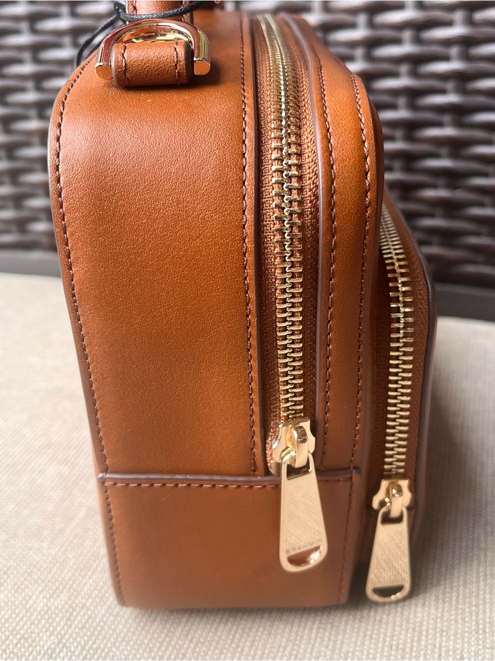NWT BRAHMIN TORI in SADDLE HEROICA Smooth Leather Crossbody - Picture 6 of 14